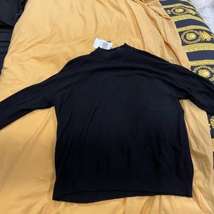 Silk/Cashmere mock neck sweater